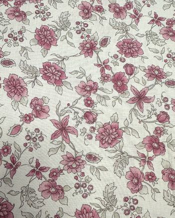 Lino estampado con flores