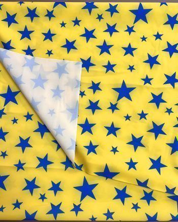 tela lycra con estrellas