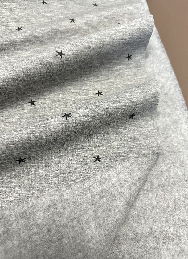 Felpa gris estrellas Felpa gris estrellas sudadera de algodón