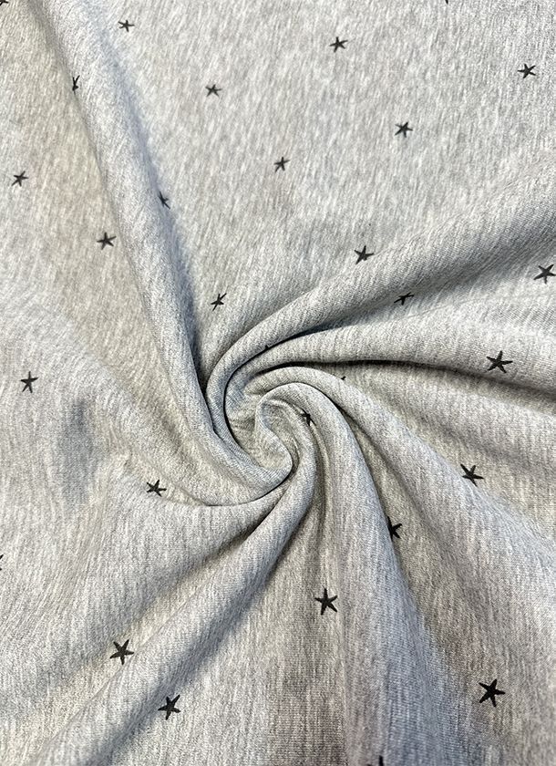 Felpa gris estrellas Felpa gris estrellas, sudadera de algodón