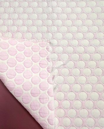 acolchado reversible rosa