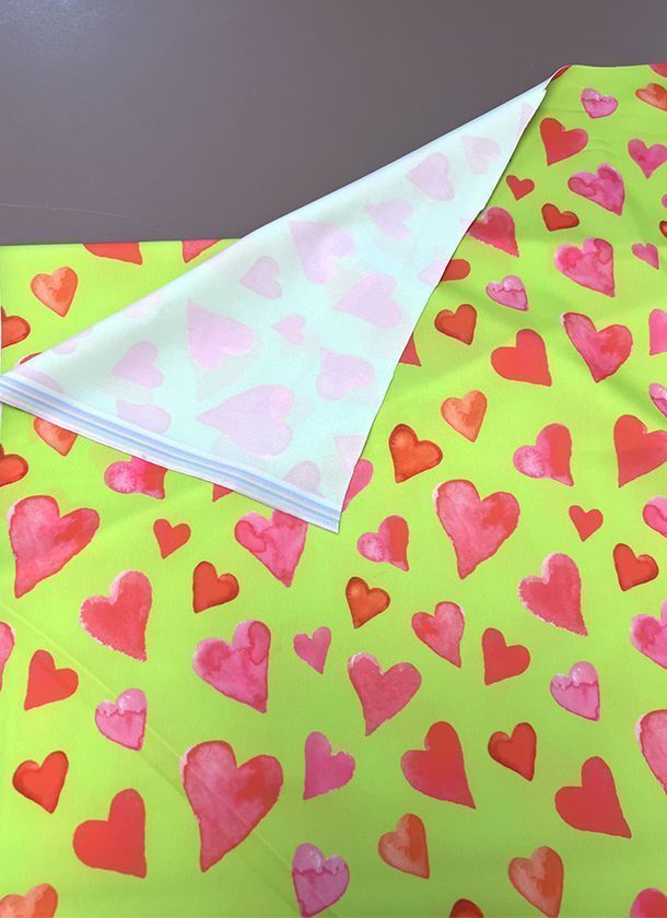 Lycra corazones lacra elástica oferta