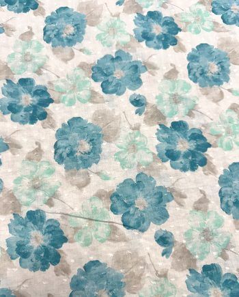 Plumeti estampado floral de algodón