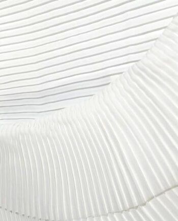 Tela plisada blanca novia