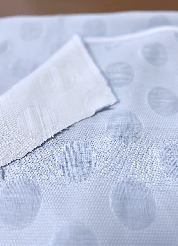 Jacquard azul Jacquard azul tela pique
