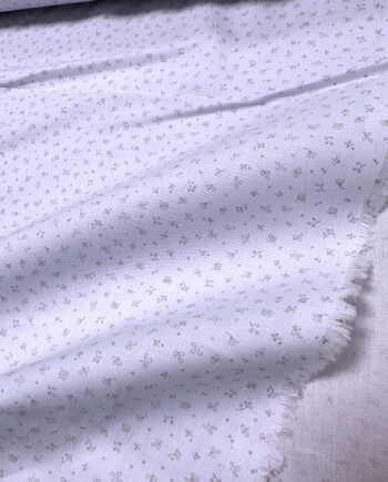 Popelín stretch azul malva de algodón y elastano