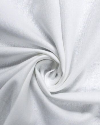 Tela oxford blanco de algodón 100% orgánico GOTS
