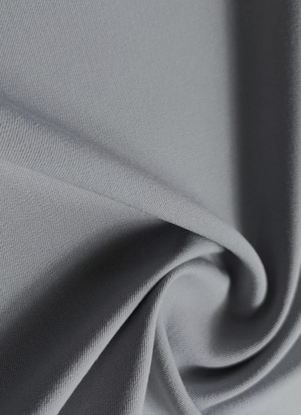 Gabardina gris tela gabardina sarga gris de algodón
