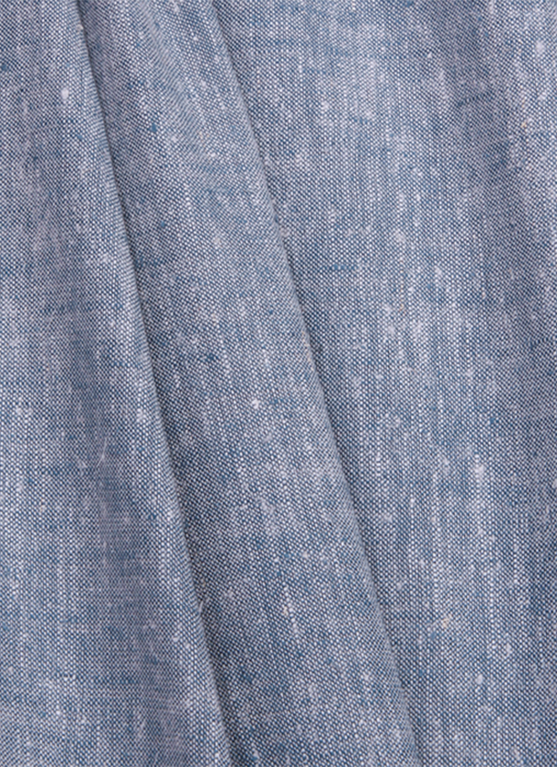 Chambray de cáñamo tela de cáñamo azul
